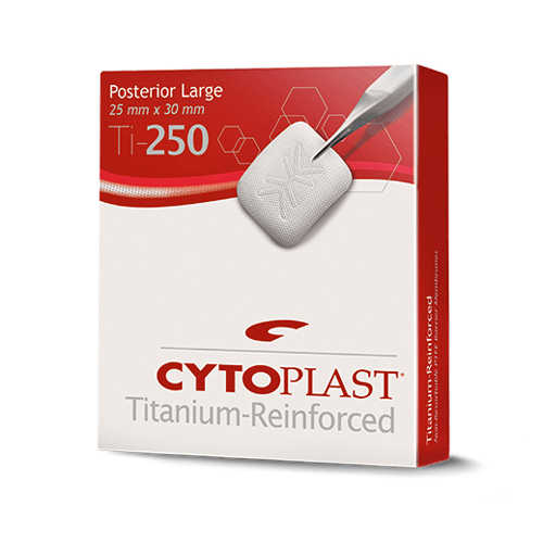 Cytoplast™ Ti-250, nicht resorbierbare titanverstärkte Membran Ti-250 PL 25 x 30 mm