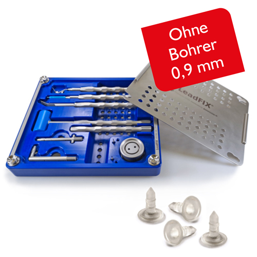 Reduced complete LeadFIX instrument set and membrane pins